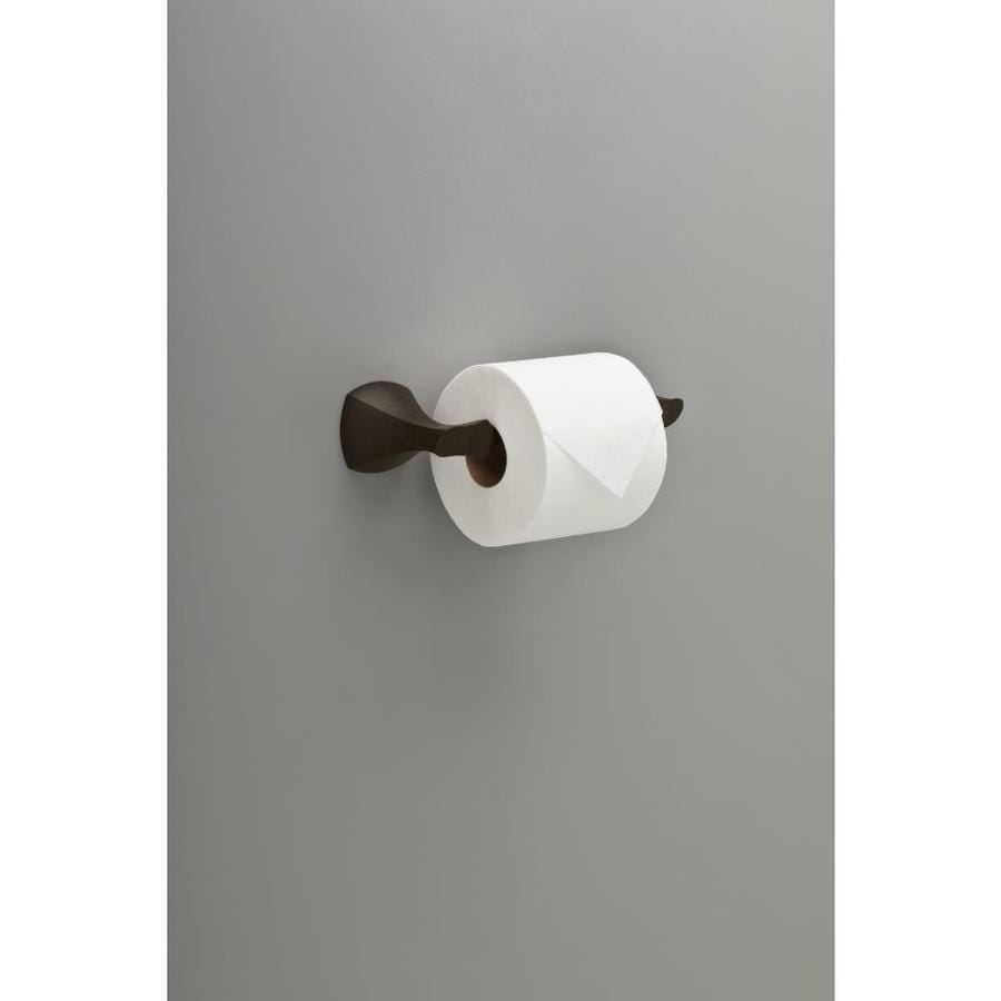 Delta Sandover Spotshield Brushed Nickel Wall Mount Pivot Toilet Paper ...