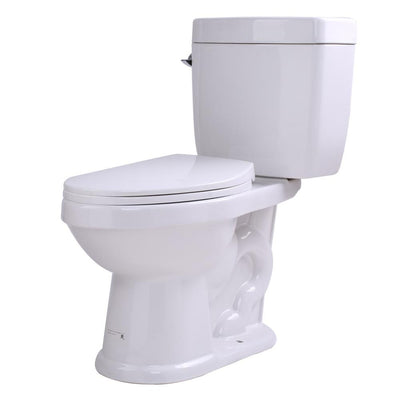 Talos 2-Piece 1.6 GPF Single Flush Elongated Toilet in White - Super Arbor