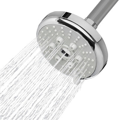 2-Spray 4.63 in. Single Wall Mount Body Spray Fixed Shower Head in Chrome - Super Arbor