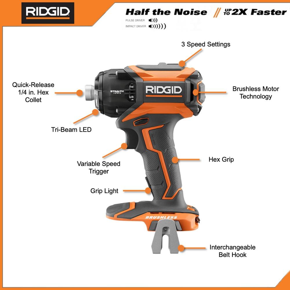 Ridgid stealth force impact driver sale