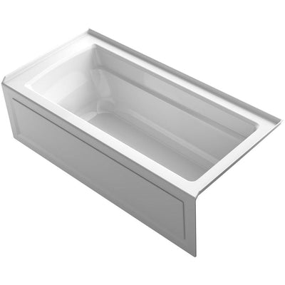 Archer 5.5 ft. Right Drain Bathtub in White - Super Arbor