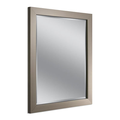 Modern 26 in. x 32 in. Mirror in Brushed Nickel - Super Arbor