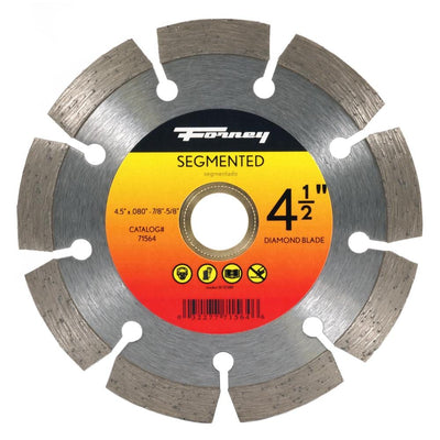 Forney 4-1/2 in. Segmented Diamond Cut-Off Blade