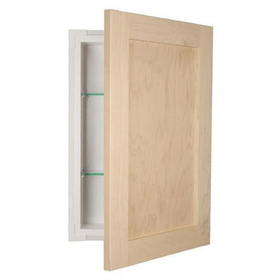 Silverton 14 in. x 30 in. x 4 in. Recessed Medicine Cabinet in Unfinished - Super Arbor