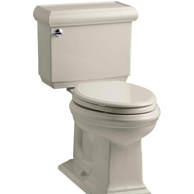 Memoirs Classic 2-piece 1.28 GPF Single Flush Elongated Toilet with AquaPiston Flush Technology in Sandbar - Super Arbor