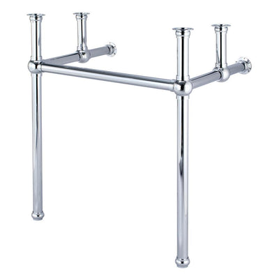 Embassy 30 in. Brass Wash Stand Legs with Chrome Connectors - Super Arbor