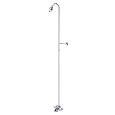 Add-A-Shower 2-Handle Tub and Shower Faucet with Soap Dish Body in Chrome - Super Arbor