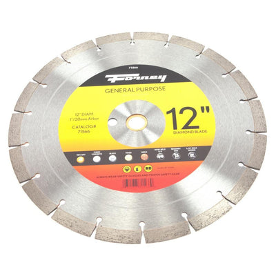 Forney 12 Premium Diamond High Speed Contractor Blade