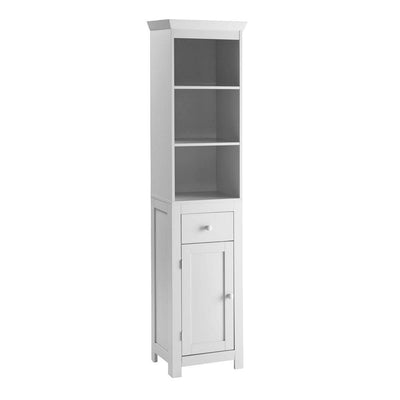 Rancho 15.75 in. W x 11.8 in. D x 64.5 in. H Linen Cabinet in White - Super Arbor