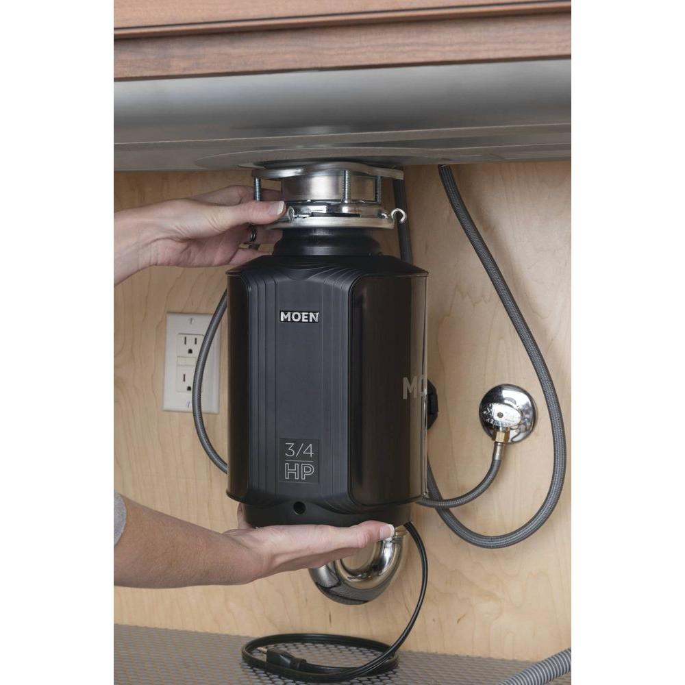 MOEN Host Series 3/4 HP Space Saving Continuous Feed Garbage Disposal –  Arborb