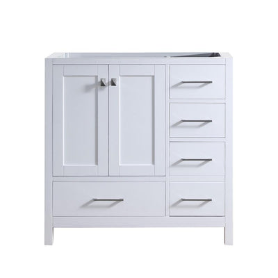 Caroline Madison 36 in. W Bath Vanity Cabinet Only in White - Super Arbor