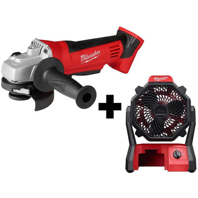 M18 18-Volt Lithium-Ion Cordless 4-1/2 in. Cut-Off/Grinder with M18 Jobsite Fan - Super Arbor