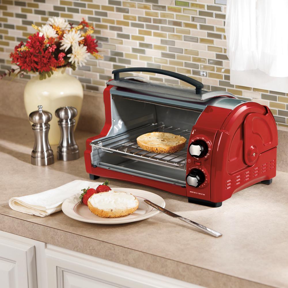 Hamilton beach red toaster oven best sale