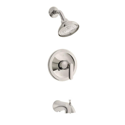 Jax Single-Handle 1-Spray Tub and Shower Faucet in Polished Nickel - Super Arbor