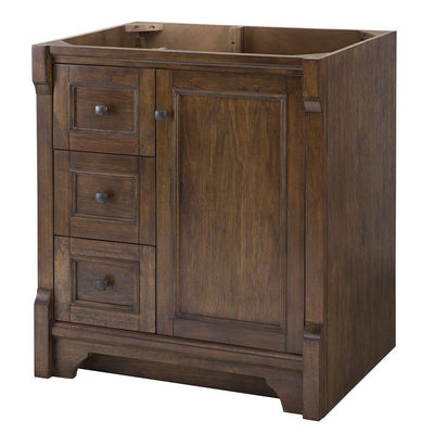 Creedmoor 30 in. W x 34 in. H Vanity Cabinet Only in Walnut - Super Arbor