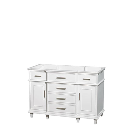 Berkeley 48 in. Vanity Cabinet Only in White - Super Arbor