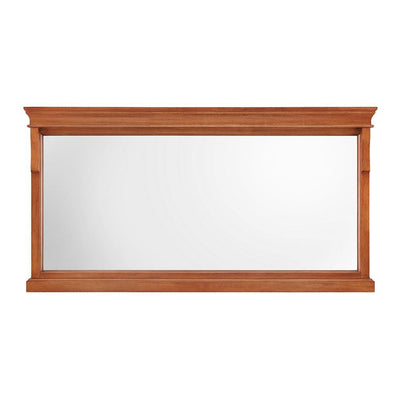 60 in. W x 31 in. H Framed Rectangular  Bathroom Vanity Mirror in Warm Cinammon - Super Arbor