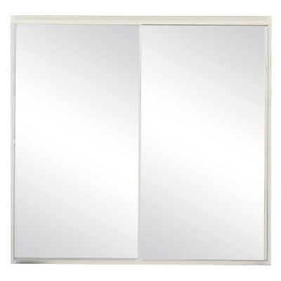 Model 500 59 in. x 57 in. Framed Sliding Tub Door in Satin Clear with Clear Glass and Color-Matched Handle - Super Arbor