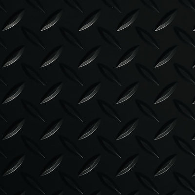 G-Floor Diamond Tread 8.5 ft. x 24 ft. Midnight Black Vinyl Garage Flooring Cover and Protector