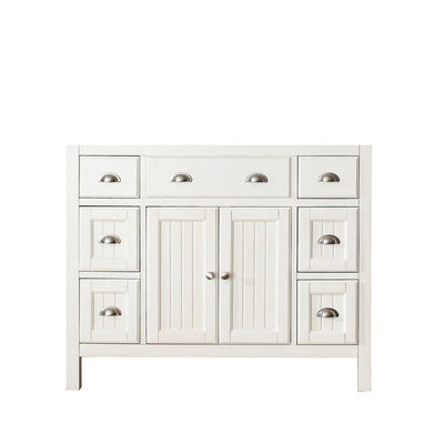 Hamilton 42 in. Vanity Cabinet Only in French White - Super Arbor