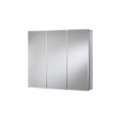 30 in. x 26 in. Recessed or Surface Mount Triple Door Tri-View Medicine Cabinet - Super Arbor