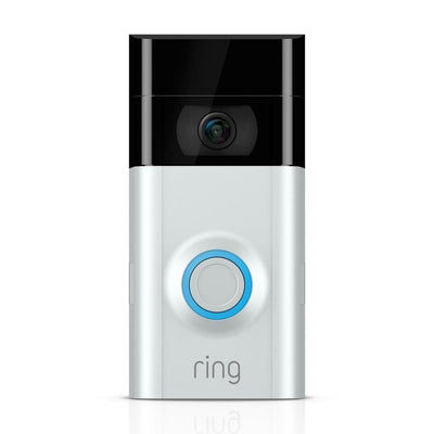 Wired and Wireless Refurbished-1080p HD Wi-Fi Video Door Bell 2, Smart Home Camera, Removable Battery, Works with Alexa - Super Arbor