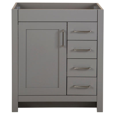 Westcourt 30 in. W x 21 in. D Bathroom Vanity Cabinet Only in Sterling Gray - Super Arbor