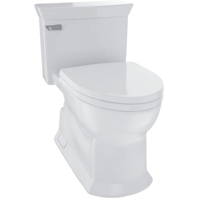 Eco Soiree 1-Piece 1.28 GPF Single Flush Elongated Skirted Toilet with CeFiONtect in Sedona Beige - Super Arbor