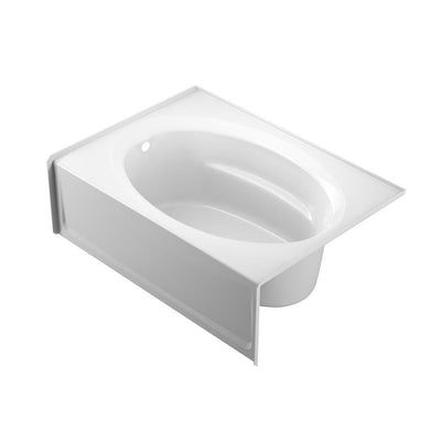 PROJECTA 60 in. x 42 in. Acrylic Left Drain Rectangular Apron Front Bathtub in White - Super Arbor