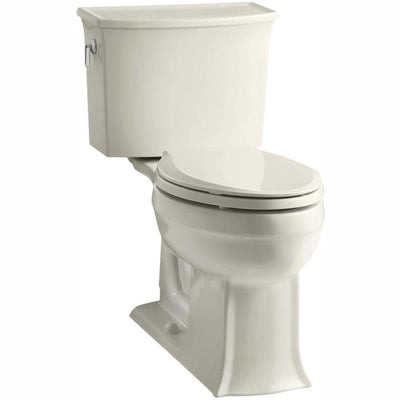 Archer Comfort Height 2-Piece 1.28 GPF Single Flush Elongated Toilet with AquaPiston Flushing Technology in Almond - Super Arbor