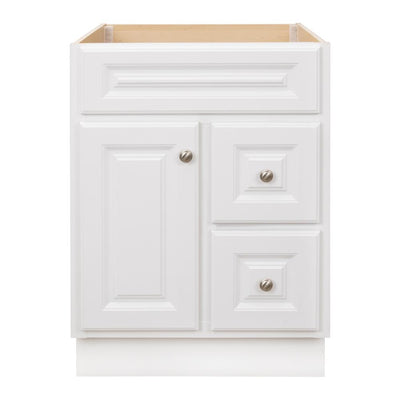 Hampton 24 in. W x 21 in. D x 33.5 in. H Bathroom Vanity Cabinet Only in White - Super Arbor