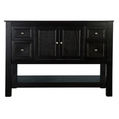 Gazette 48 in. W Bath Vanity Cabinet Only in Espresso - Super Arbor