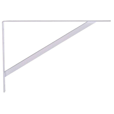 12 in. White Super Strength Shelf Bracket (6-Pack) - Super Arbor