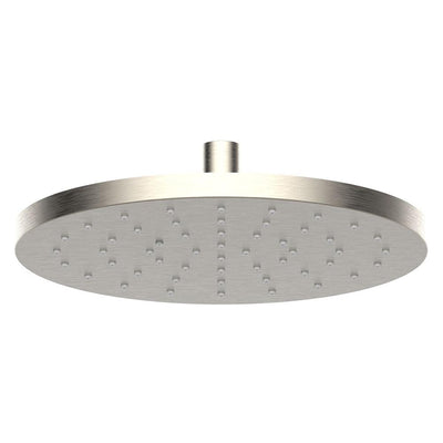 Fresh Round 1-Pattern 1.75 GPM 9.84 in. Ceiling Mount Shower Head with Dropless Technology in Brushed Nickel - Super Arbor