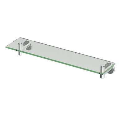 Latitude II 20.13 in. W Glass Shelf in Chrome - Super Arbor