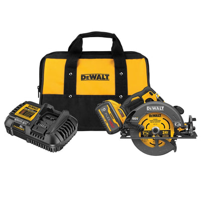 FLEXVOLT 60-Volt MAX Brushless 7-1/4 in. Cordless Circular Saw with Brake Kit - Super Arbor