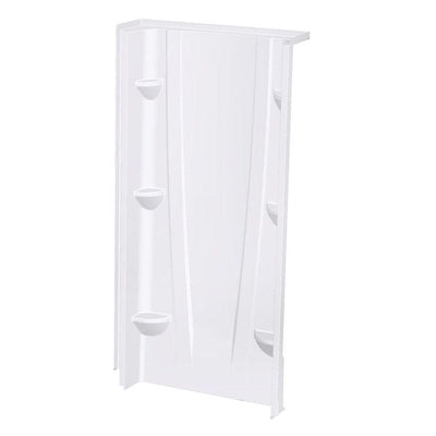 A2 8 in. x 36 in. x 74 in. 1-piece Direct-to-Stud Shower Wall Panel in White - Super Arbor