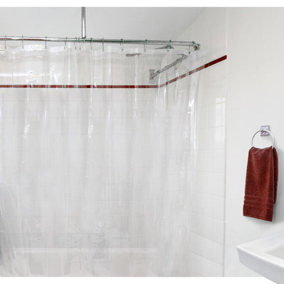 PEVA 72 in. x 72 in. Clear Shower Curtain Liner - Super Arbor