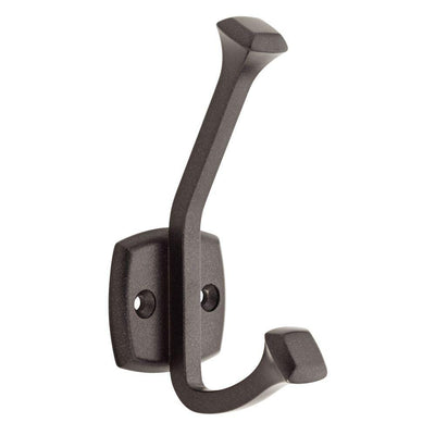 4-3/8 in. Cocoa Bronze Beveled Square Wall Hook - Super Arbor