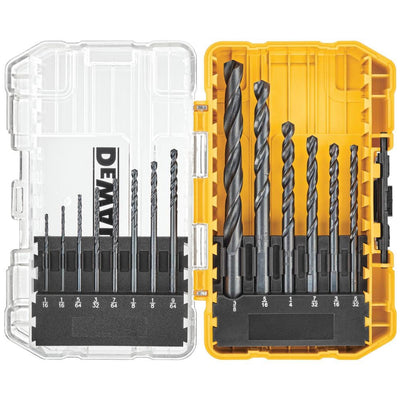 Black Oxide Drill Bit Set (19-Piece) with Tough Case - Super Arbor