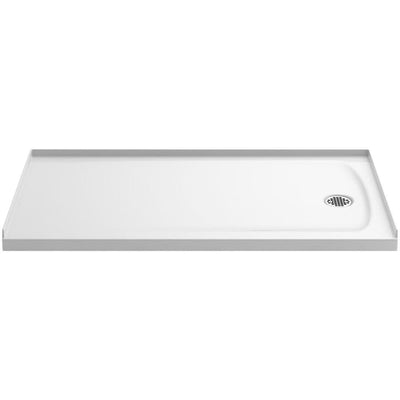 Ballast 60 in. x 32 in. Single Threshold Shower Base in White - Super Arbor